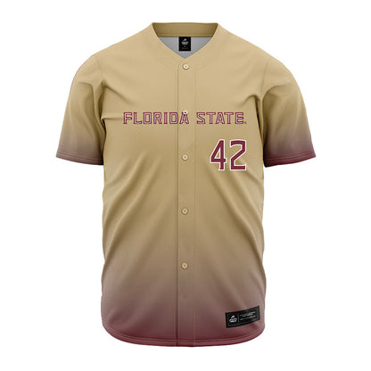 FSU - NCAA Baseball : Jake Echols - Cream Jersey-0