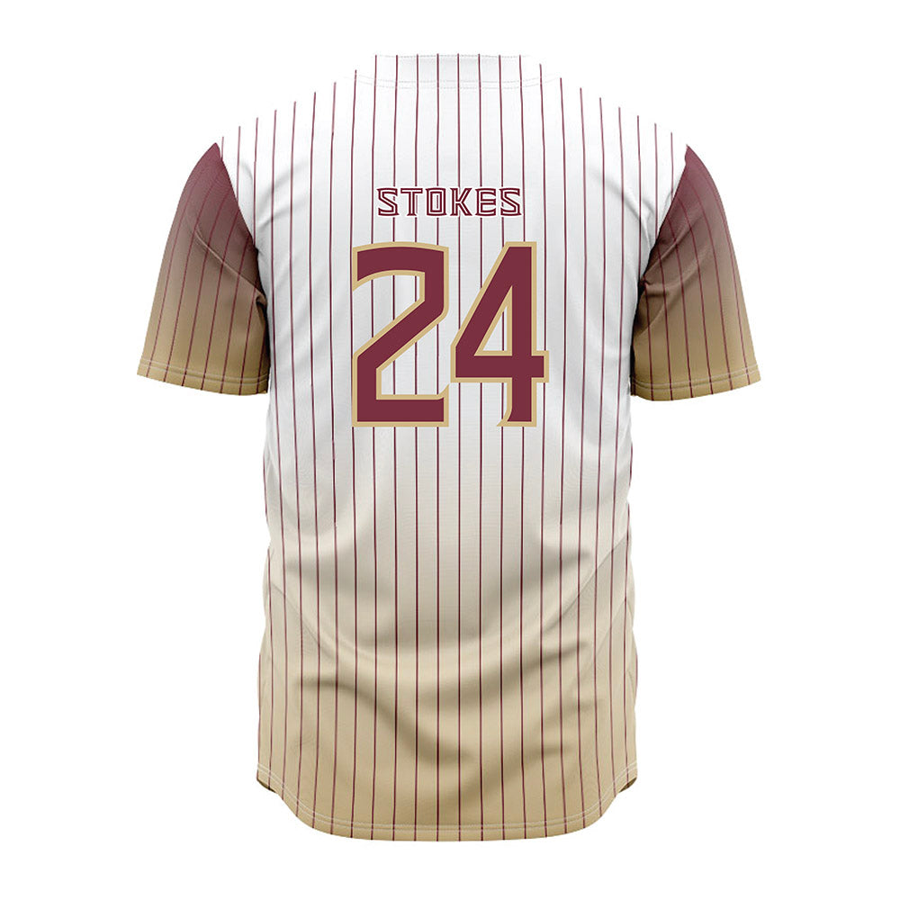 FSU - NCAA Baseball : Cole Stokes - Pinstripe Jersey-1