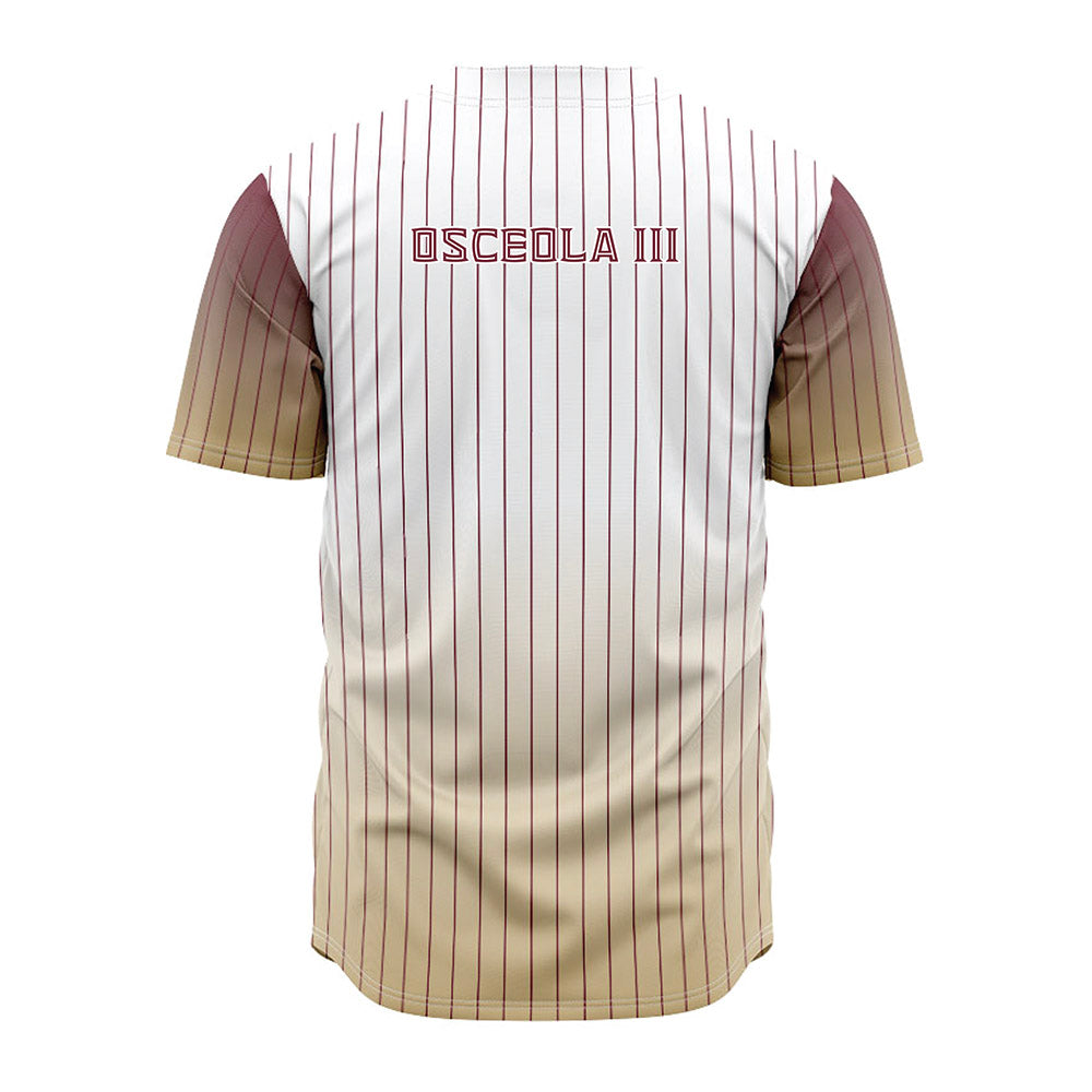 FSU - NCAA Baseball : OB Osceola III - Pinstripe Jersey-1