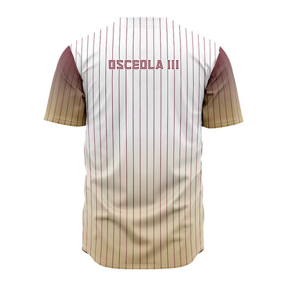 FSU - NCAA Baseball : OB Osceola III - Pinstripe Jersey-1