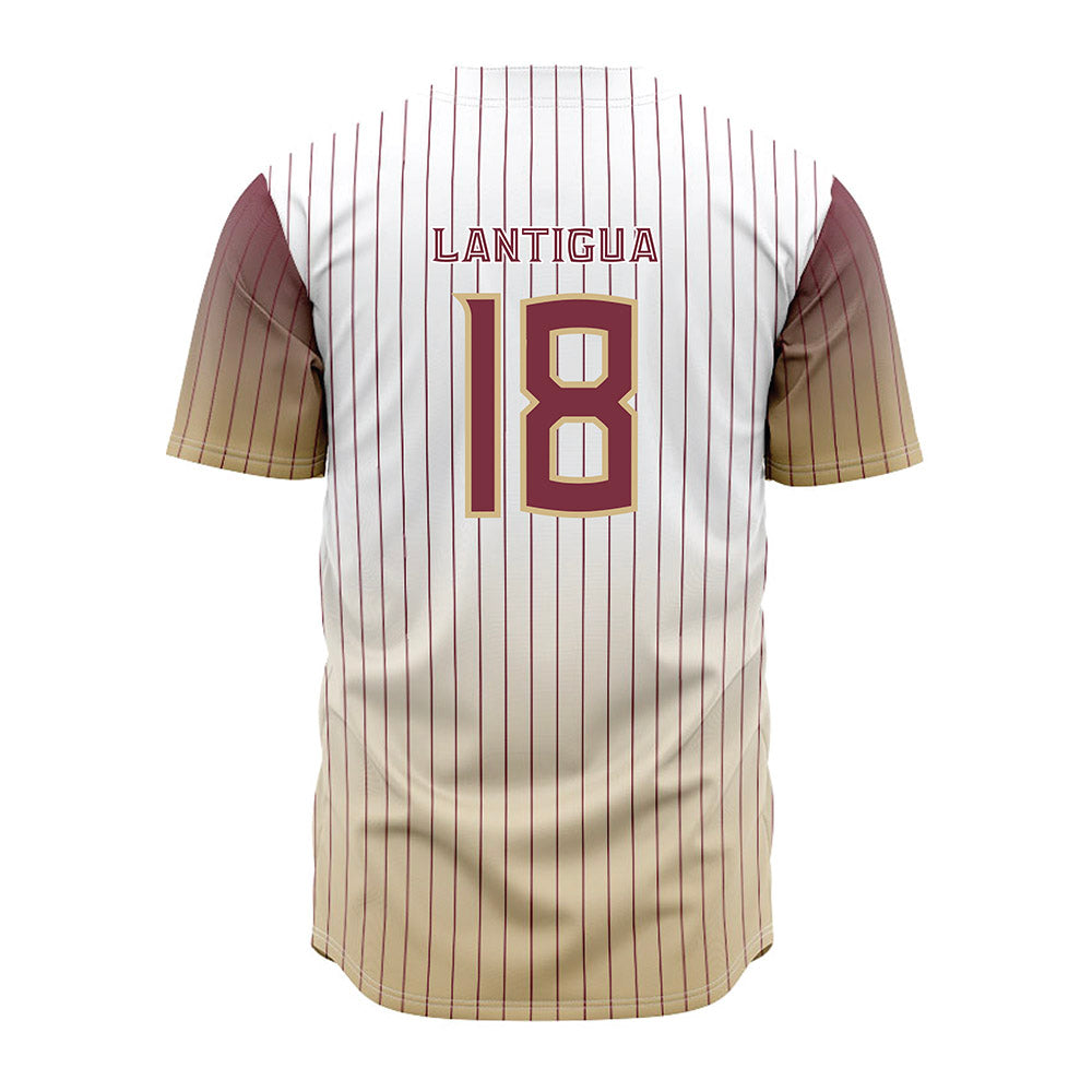 FSU - NCAA Baseball : Emmanuel Lantigua - Pinstripe Jersey-1