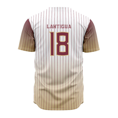 FSU - NCAA Baseball : Emmanuel Lantigua - Pinstripe Jersey-1