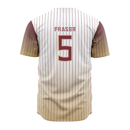 FSU - NCAA Baseball : Gabe Fraser - Pinstripe Jersey-1