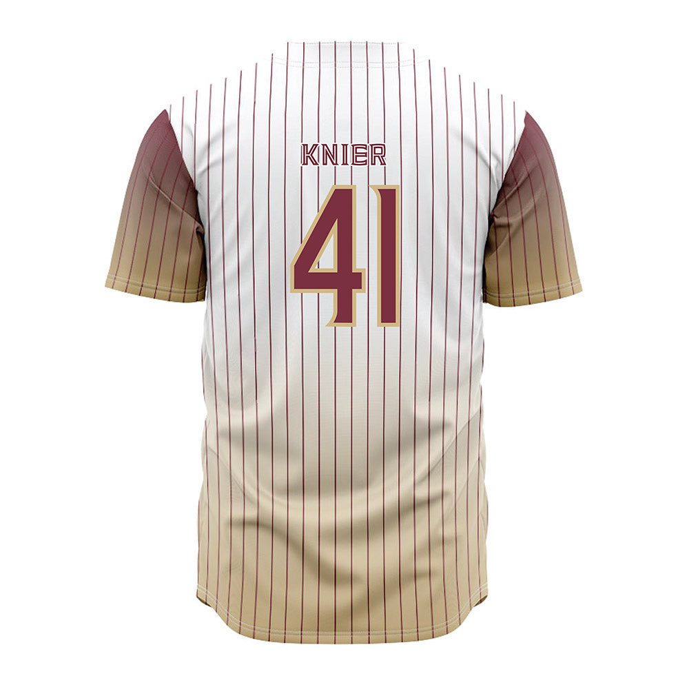 FSU - NCAA Baseball : Chris Knier - Pinstripe Jersey-1