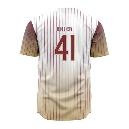 FSU - NCAA Baseball : Chris Knier - Pinstripe Jersey-1