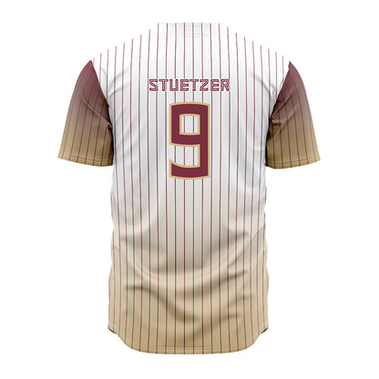 FSU - NCAA Baseball : John Stuetzer - Pinstripe Jersey-1