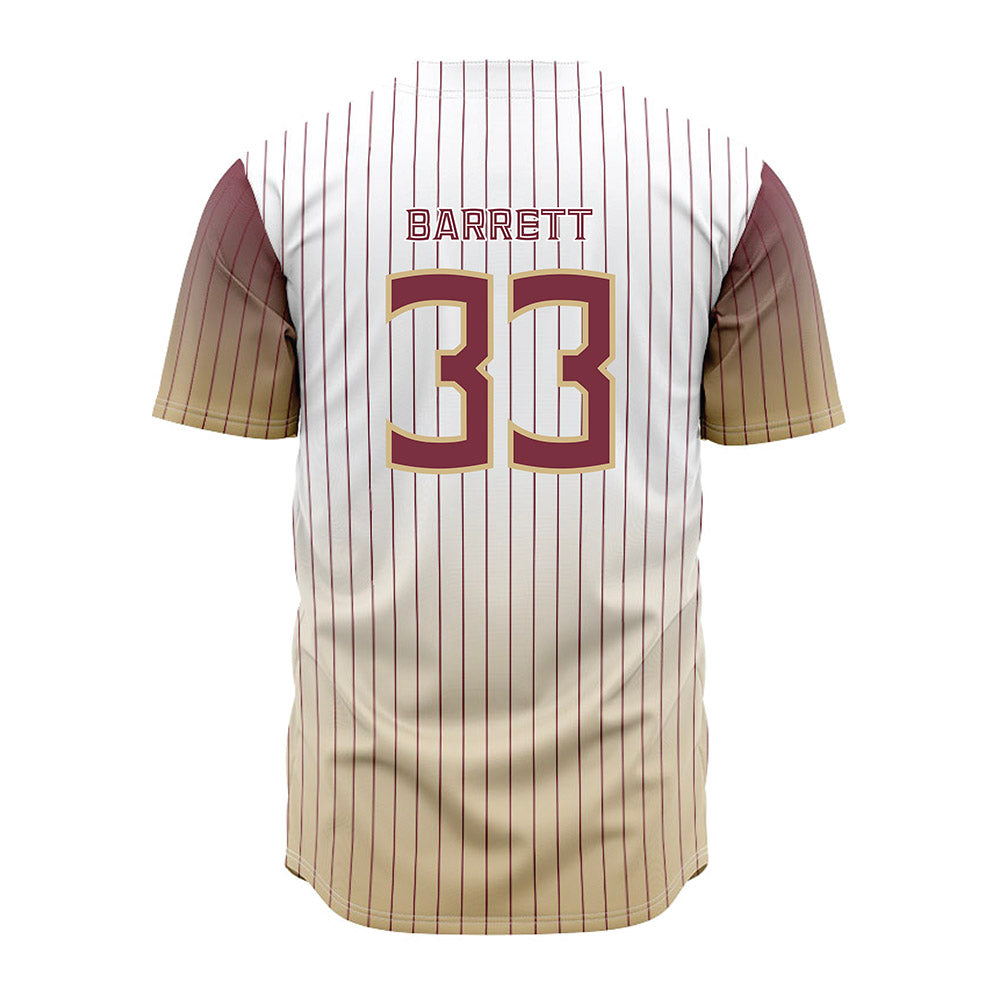 FSU - NCAA Baseball : Ben Barrett - Pinstripe Jersey-1