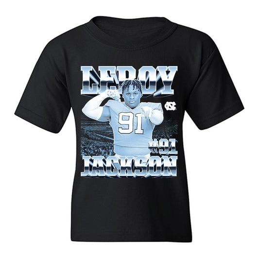UNC - NCAA Football : Leroy Jackson - Player Collage Youth T-Shirt-0