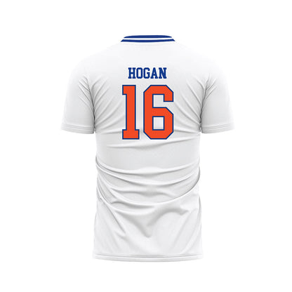 Florida - NCAA Women's Soccer : Courtney Hogan - Retro White Soccer Jersey-1