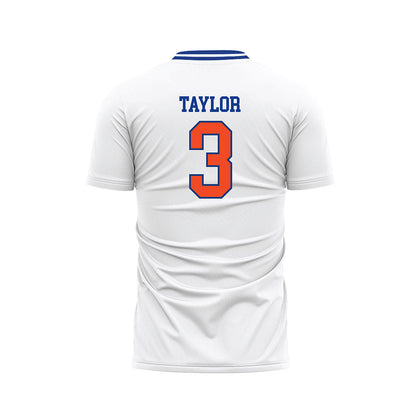 Florida - NCAA Women's Soccer : Kyra Taylor - Retro White Soccer Jersey-1