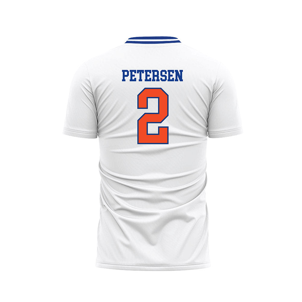 Florida - NCAA Women's Soccer : Ella Petersen - Retro White Soccer Jersey-1