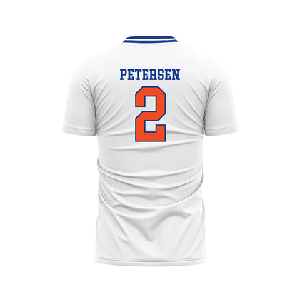Florida - NCAA Women's Soccer : Ella Petersen - Retro White Soccer Jersey-1