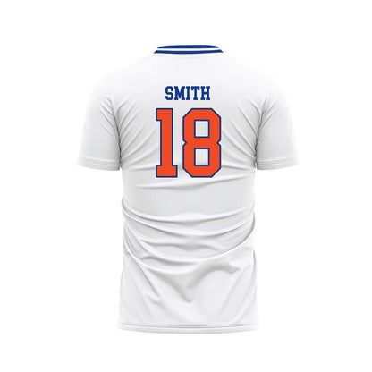 Florida - NCAA Women's Soccer : Kelsey Smith - Retro White Soccer Jersey-1