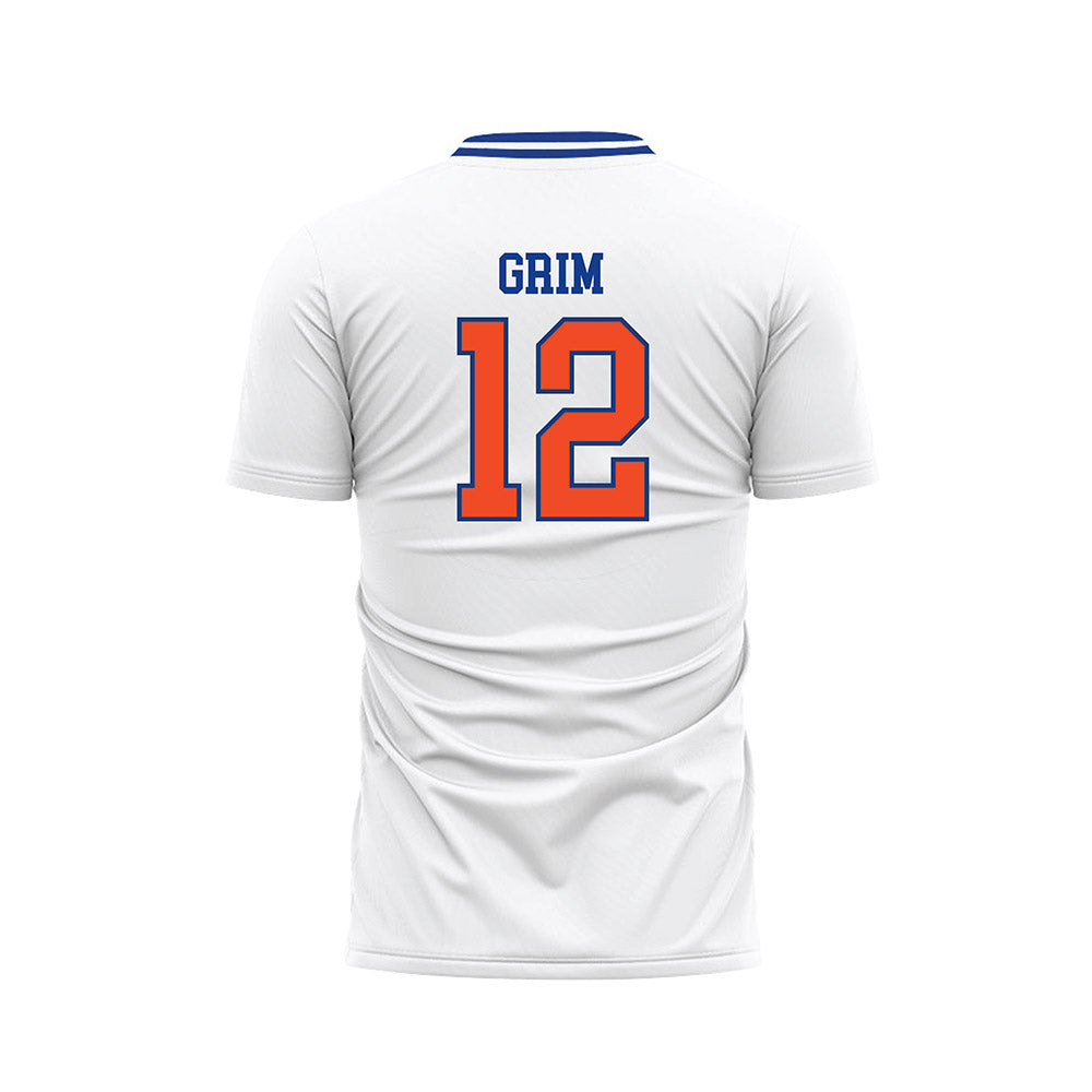 Florida - NCAA Women's Soccer : Charlotte Grim - Retro White Soccer Jersey-1