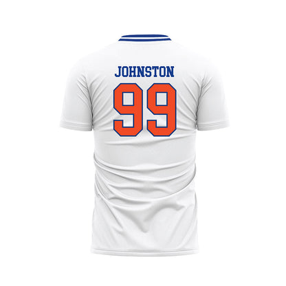 Florida - NCAA Women's Soccer : Katie Johnston - Retro White Soccer Jersey-1