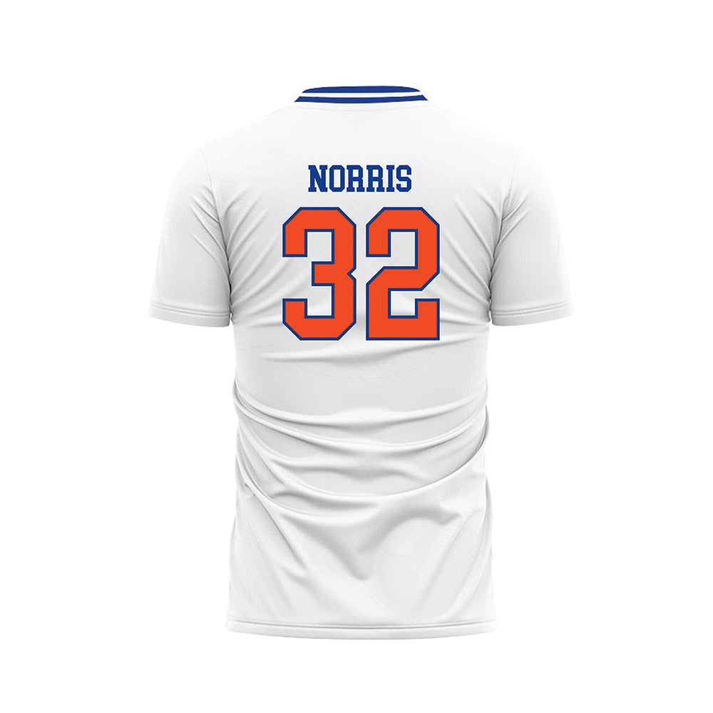 Florida - NCAA Women's Soccer : Nylah Norris - Retro White Soccer Jersey-1
