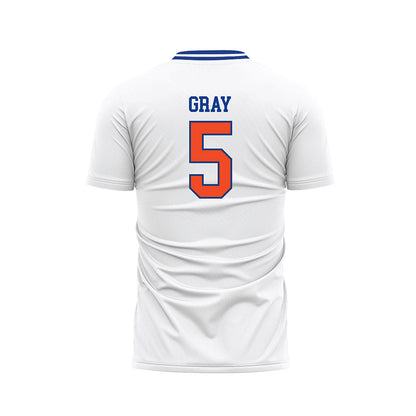 Florida - NCAA Women's Soccer : Mia Gray - Retro White Soccer Jersey-1