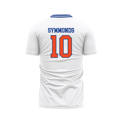 Florida - NCAA Women's Soccer : Adia Symmonds - Retro White Soccer Jersey-1