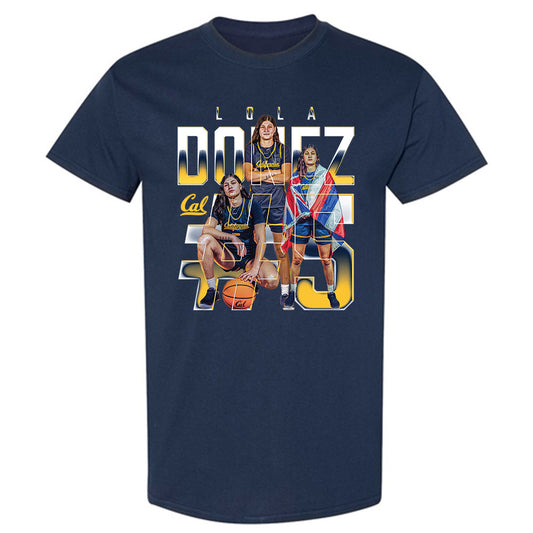 UC Berkeley - NCAA Women's Basketball : Lola Donez - Player Collage T-Shirt-0