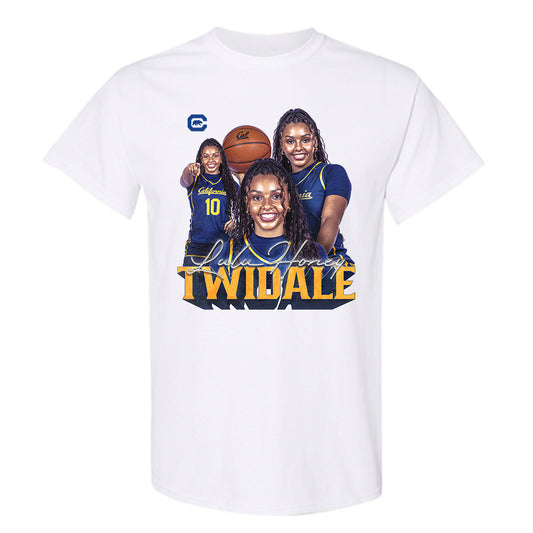 UC Berkeley - NCAA Women's Basketball : Lulu Twidale - Player Collage T-Shirt-0