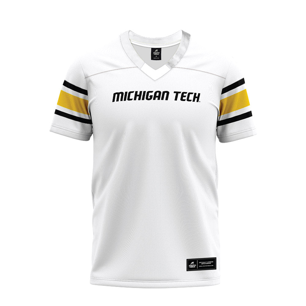 Michigan Tech - NCAA Football : - Customizable Premium Football Jersey-0