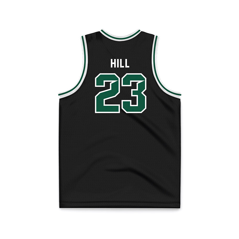 Cleveland State - NCAA Men's Basketball : Manny Hill - Black Basketball Jersey-1