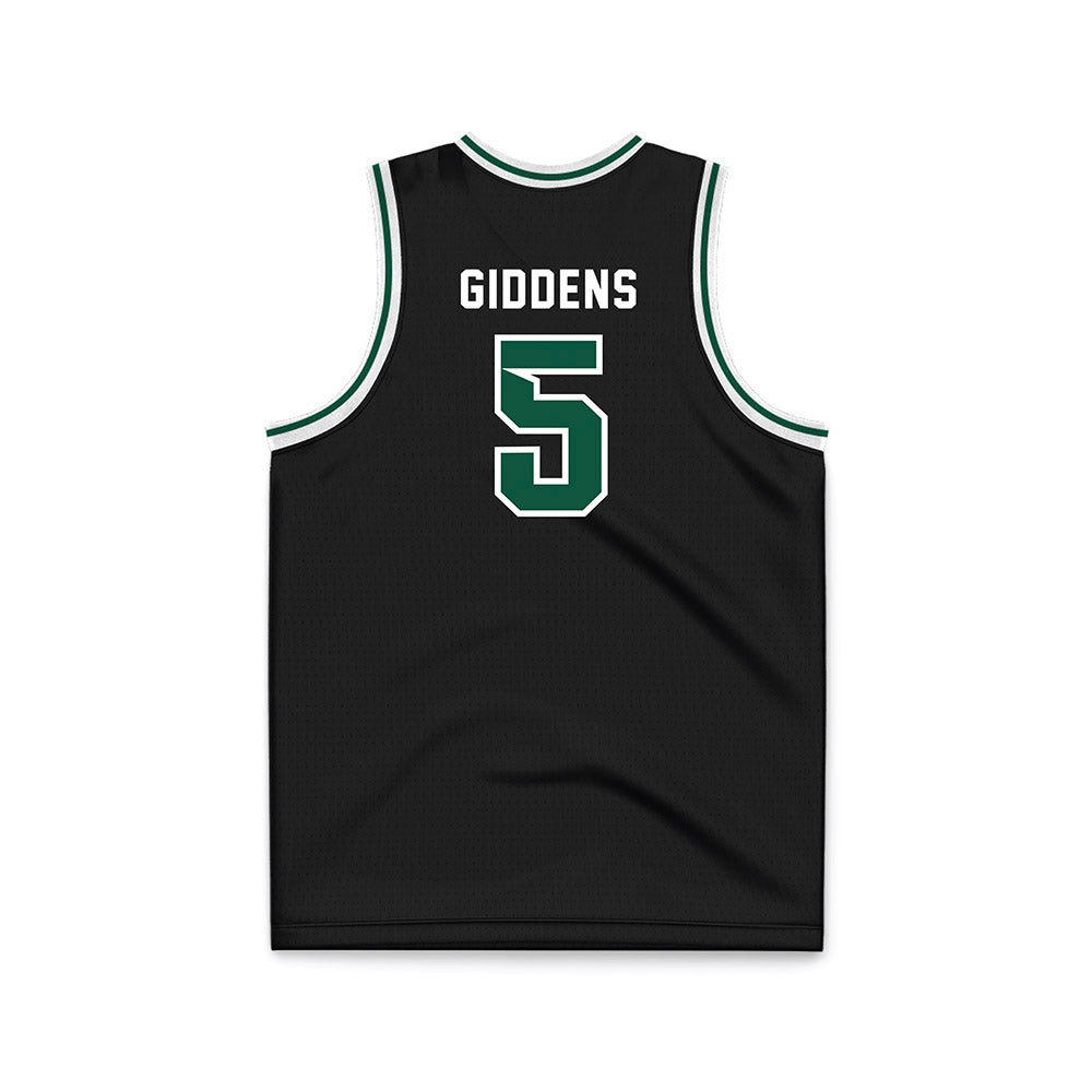 Cleveland State - NCAA Men's Basketball : David Giddens - Black Basketball Jersey-1