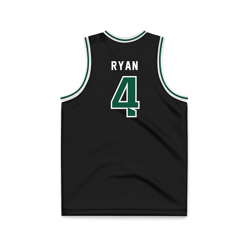 Cleveland State - NCAA Men's Basketball : Preist Ryan - Black Basketball Jersey-1