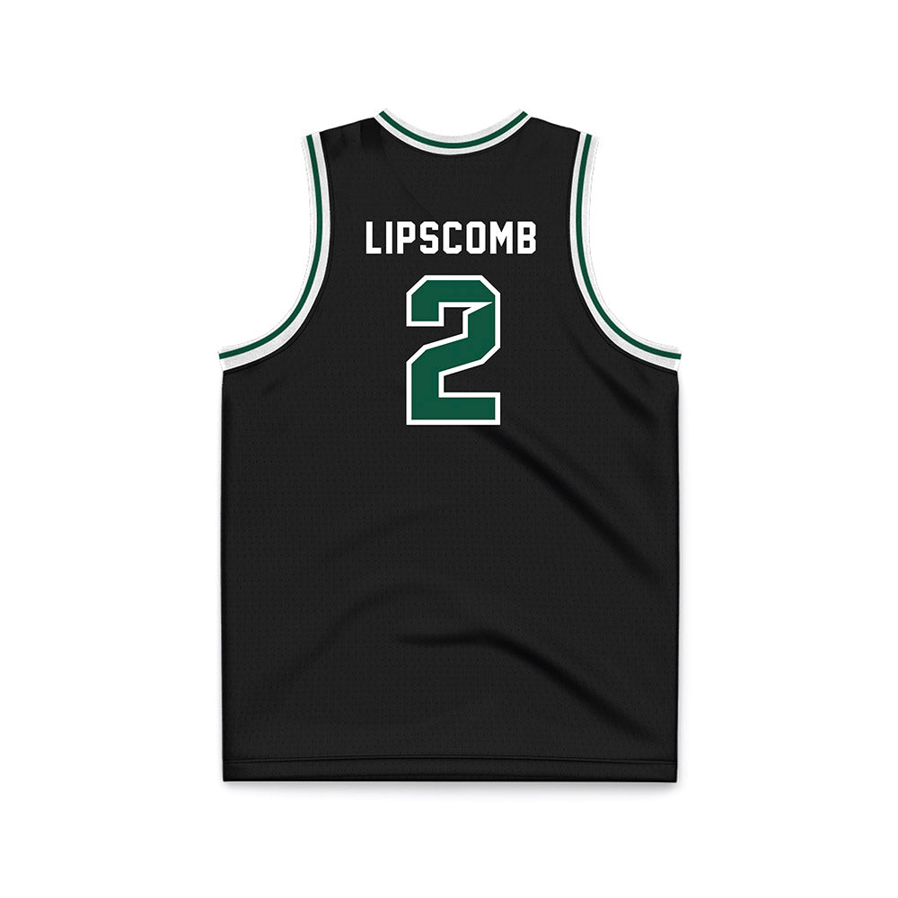 Cleveland State - NCAA Men's Basketball : Jaidon Lipscomb - Black Basketball Jersey-1