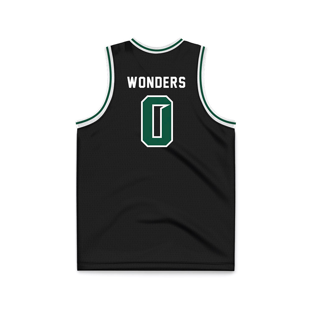 Cleveland State - NCAA Men's Basketball : Foster Wonders - Black Basketball Jersey-1
