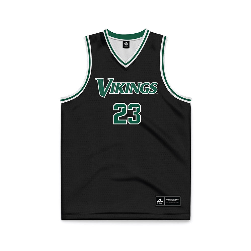 Cleveland State - NCAA Men's Basketball : Manny Hill - Black Basketball Jersey-0