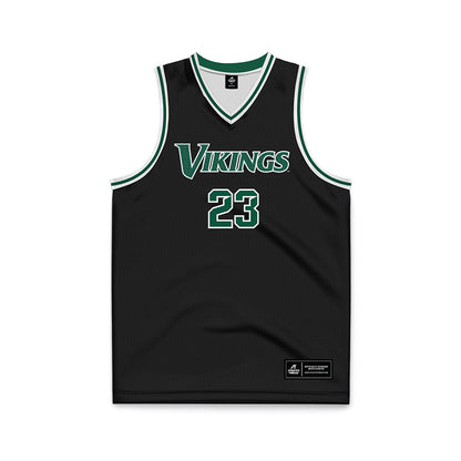 Cleveland State - NCAA Men's Basketball : Manny Hill - Black Basketball Jersey-0
