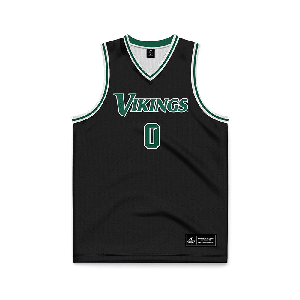 Cleveland State - NCAA Men's Basketball : Foster Wonders - Black Basketball Jersey-0