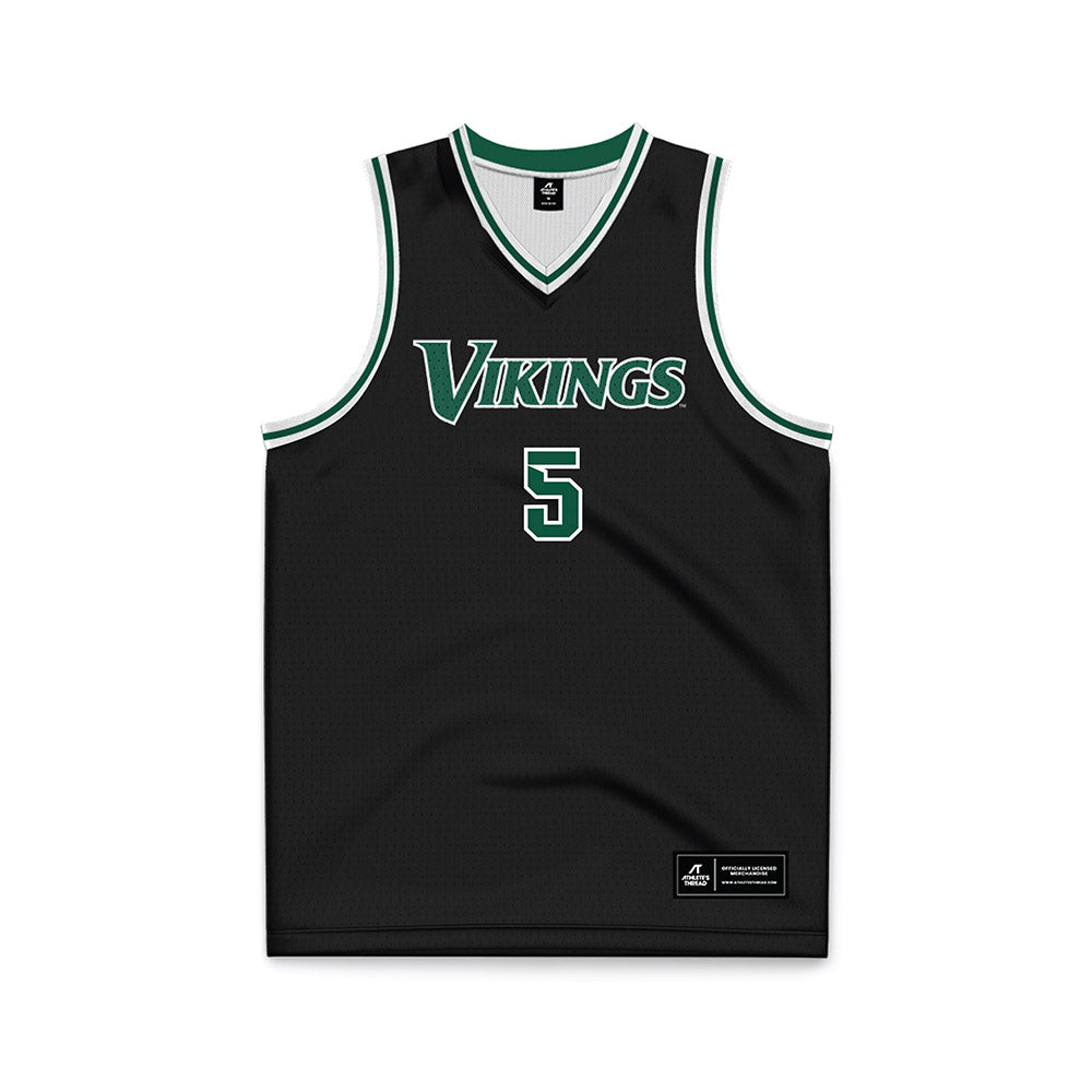Cleveland State - NCAA Men's Basketball : David Giddens - Black Basketball Jersey-0