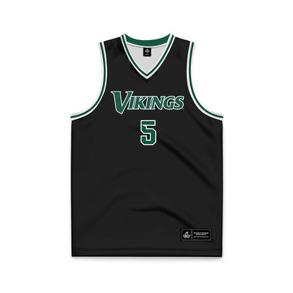 Cleveland State - NCAA Men's Basketball : David Giddens - Black Basketball Jersey-0