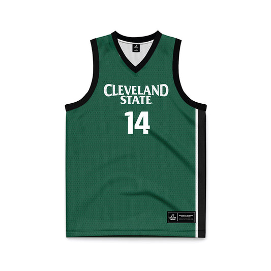 Cleveland State - NCAA Women's Basketball : Silvia Gonzalez Navarro - Green Basketball Jersey-0