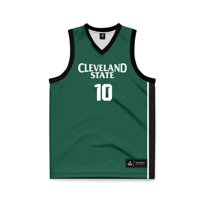 Cleveland State - NCAA Women's Basketball : Paula Pique - Green Basketball Jersey-0