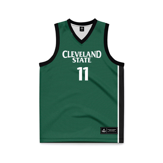 Cleveland State - NCAA Women's Basketball : Colbi Maples - Green Basketball Jersey-0