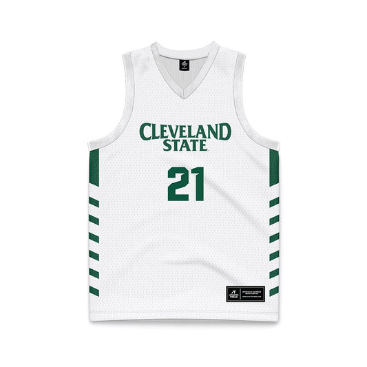Cleveland State - NCAA Women's Basketball : Madison Royal-Davis - White Retro Basketball Jersey-0