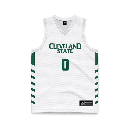 Cleveland State - NCAA Women's Basketball : Queen Ruffin - White Retro Basketball Jersey-0