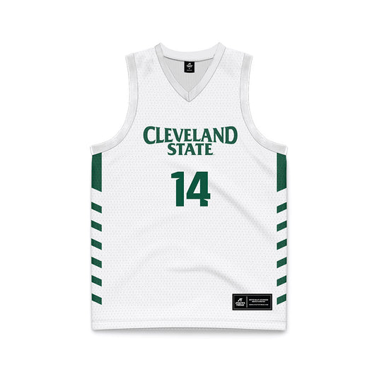 Cleveland State - NCAA Women's Basketball : Silvia Gonzalez Navarro - White Retro Basketball Jersey-0