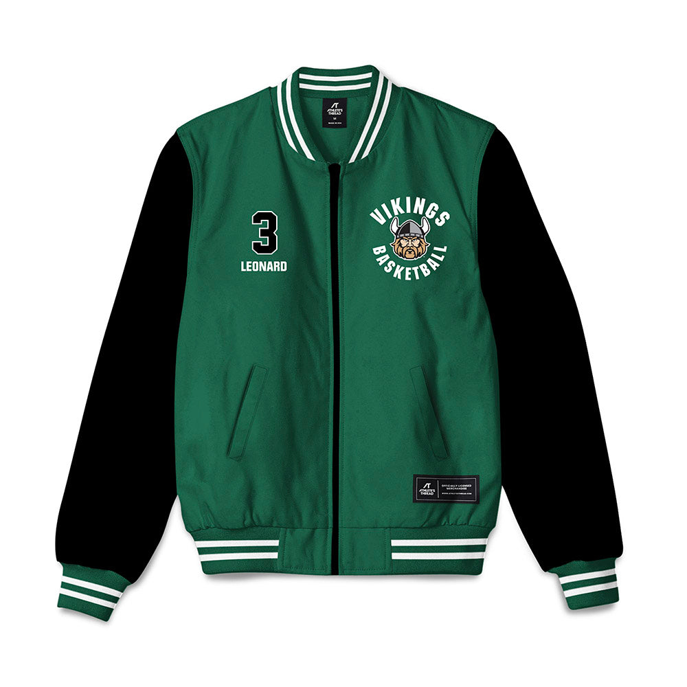Cleveland State - NCAA Women's Basketball : Jada Leonard - Bomber Jacket-0