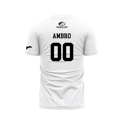 Michigan Tech - NCAA Women's Soccer : Polly Ambro - White Soccer Jersey-1