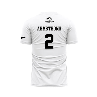 Michigan Tech - NCAA Women's Soccer : Brooke Armstrong - White Soccer Jersey-1