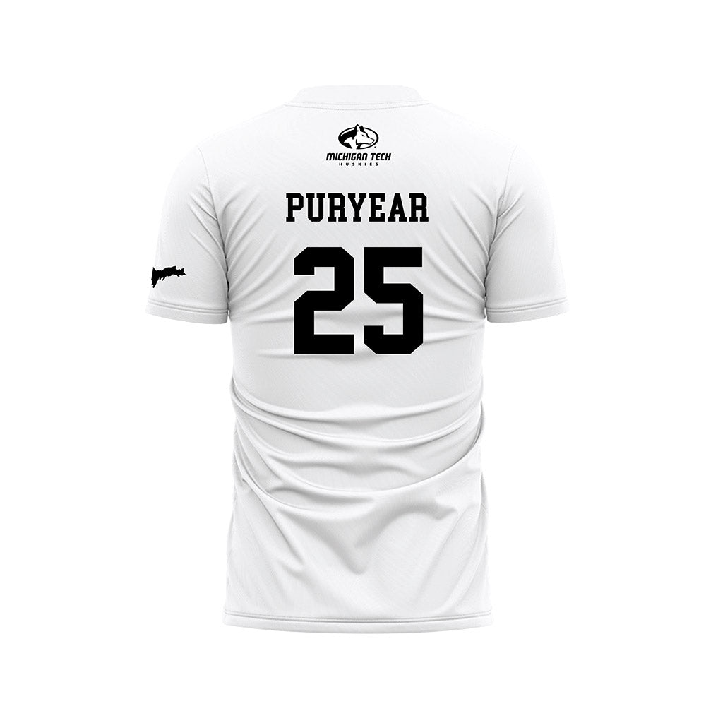 Michigan Tech - NCAA Women's Soccer : Ak Puryear - White Soccer Jersey-1