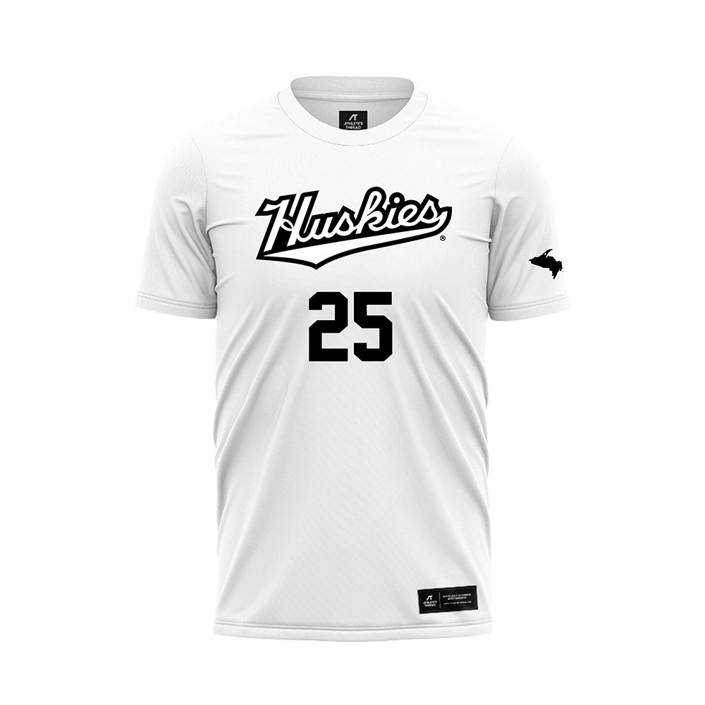 Michigan Tech - NCAA Women's Soccer : Ak Puryear - White Soccer Jersey-0