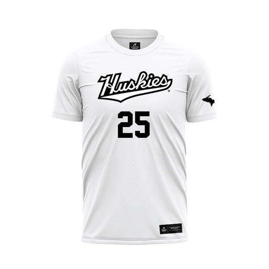 Michigan Tech - NCAA Women's Soccer : Ak Puryear - White Soccer Jersey-0