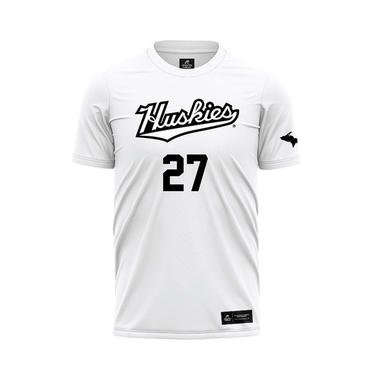 Michigan Tech - NCAA Women's Soccer : Gabrielle Klein - White Soccer Jersey-0