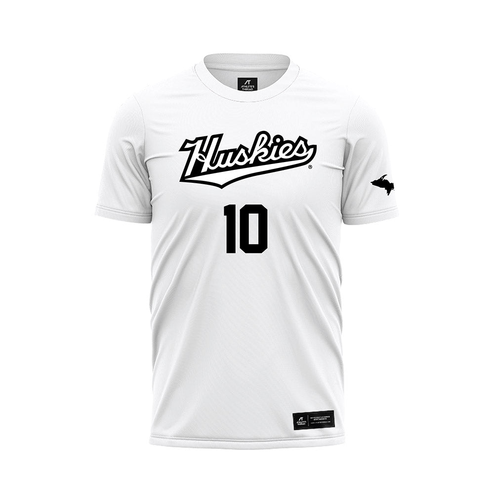 Michigan Tech - NCAA Women's Soccer : Olivia Gette - White Soccer Jersey-0