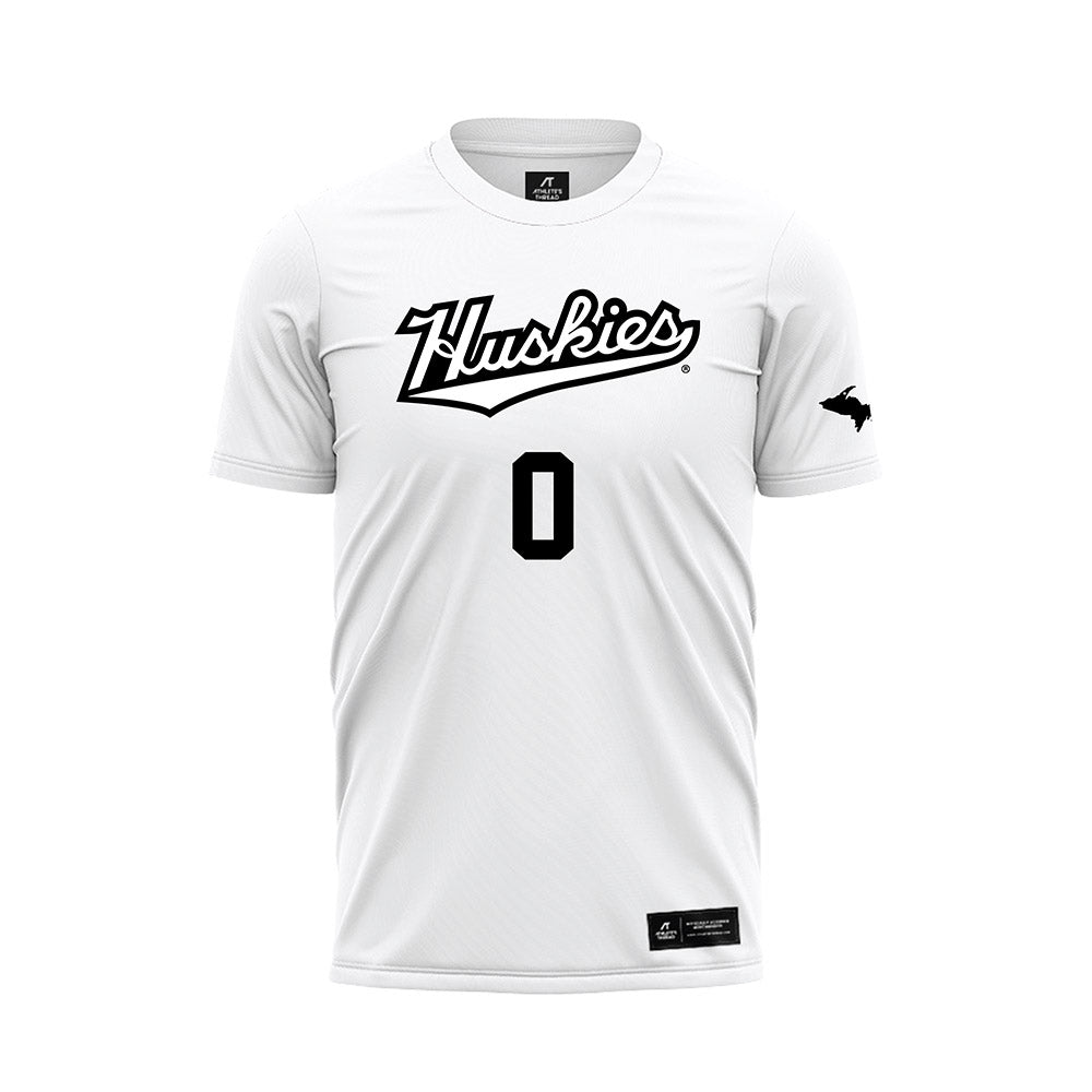 Michigan Tech - NCAA Women's Soccer : Paige Bilbey - White Soccer Jersey-0